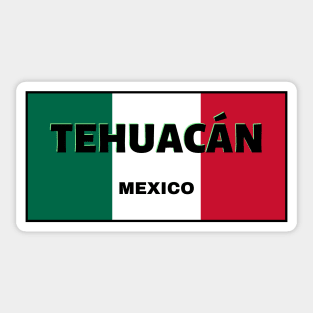 Tehuacán City in Mexican Flag Colors Sticker